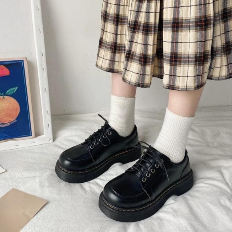 Japanese School Uniform shoes Jk Student Shoes Girls Women Kawaii Lolita Soft Girl Round Toe lolita Platform Mary Jane Shoes