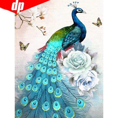 Diamond Peacock Diamond Painting Diamond Embroidery Animal With Round Rhinestones Pictures Art
