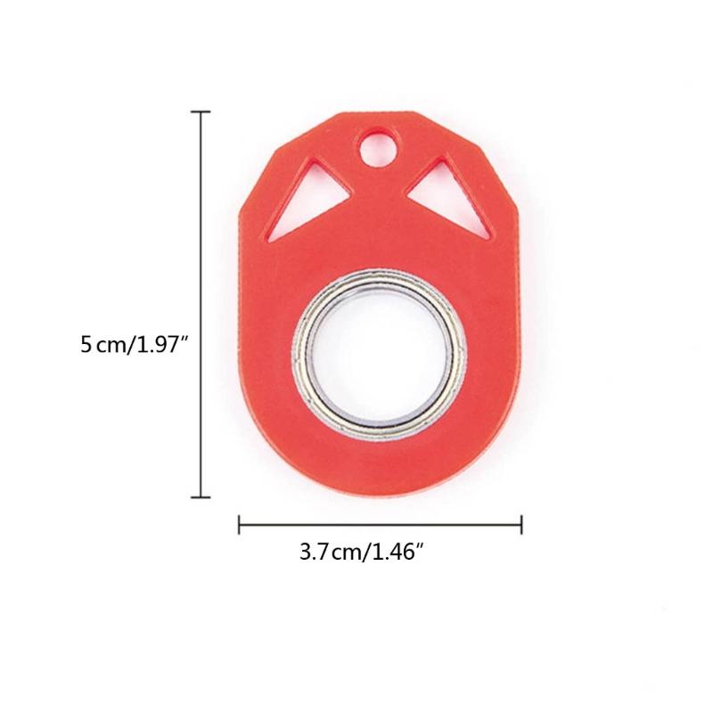 Rotating Fidget Rings Keyring Cool Decompression Toy Metal Fidget Toy Finger Spinner Rings Perfect for Kids and Adults