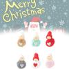 Mini Snowman Christmas Plush Ball Pendant Hanging Ornament Party Home Gift Decor
