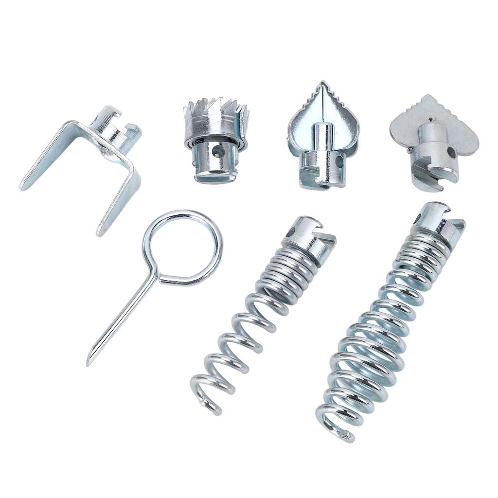 Drain Auger Cleaner Tool Manganese Steel Drain Line Pipeline Cutting Head Set for Dredging Machine