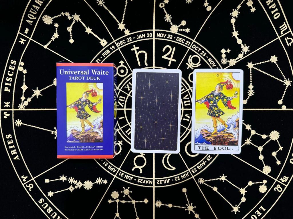 Gold Foil Waterproof PVC Tarot Cards - Color Printed Table Game with Hot Stamping