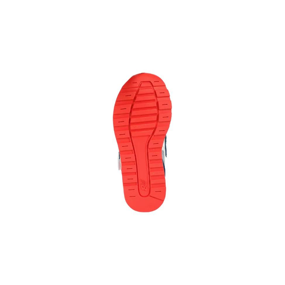 New Balance Slip Resistant Shock Absorbing Durable Low Top Running Shoes Kids Sneaker White Red Blue YV996XE3
