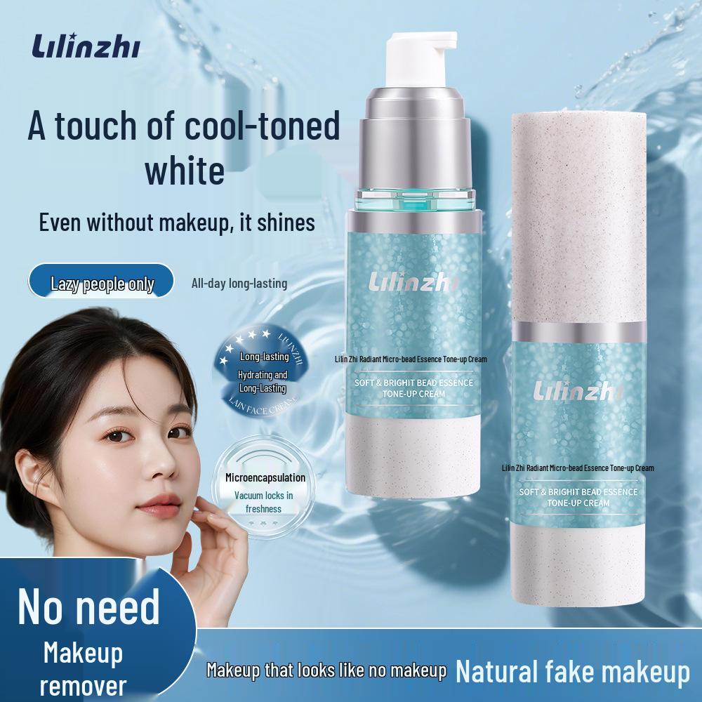 Lilin Zhi Brightening Micro-Bead Bare Face Cream - Long-Lasting, Hydrating, Non-Caking, Natural Concealer.