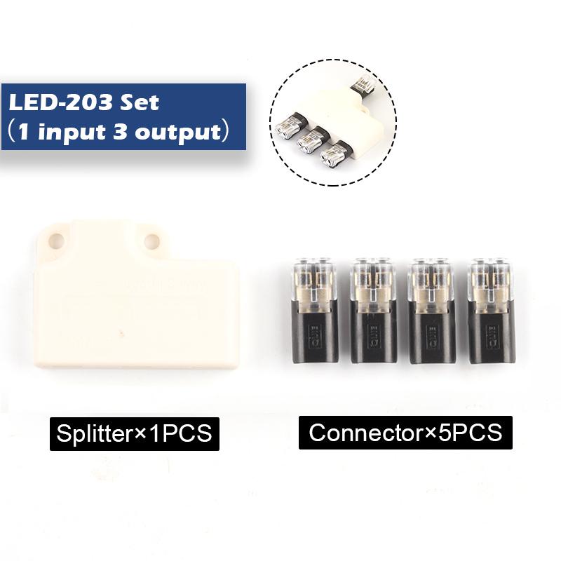 

Wire Cable Connector Crimp Terminal Splitter Box Set With Connector for Audio Auto Moto Lighting System Junction Box 22-18AWG