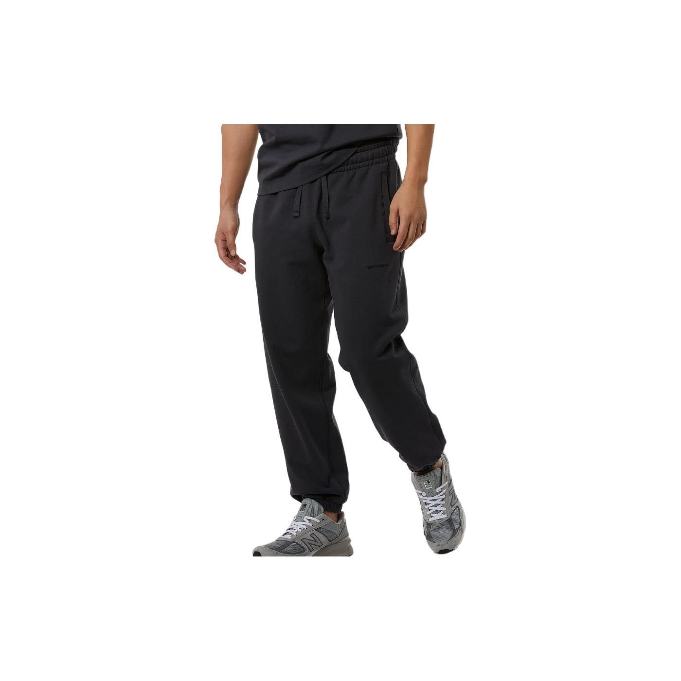 

Мужские однотонные брюки-джоггеры New Balance, черные AMP23551-PHM