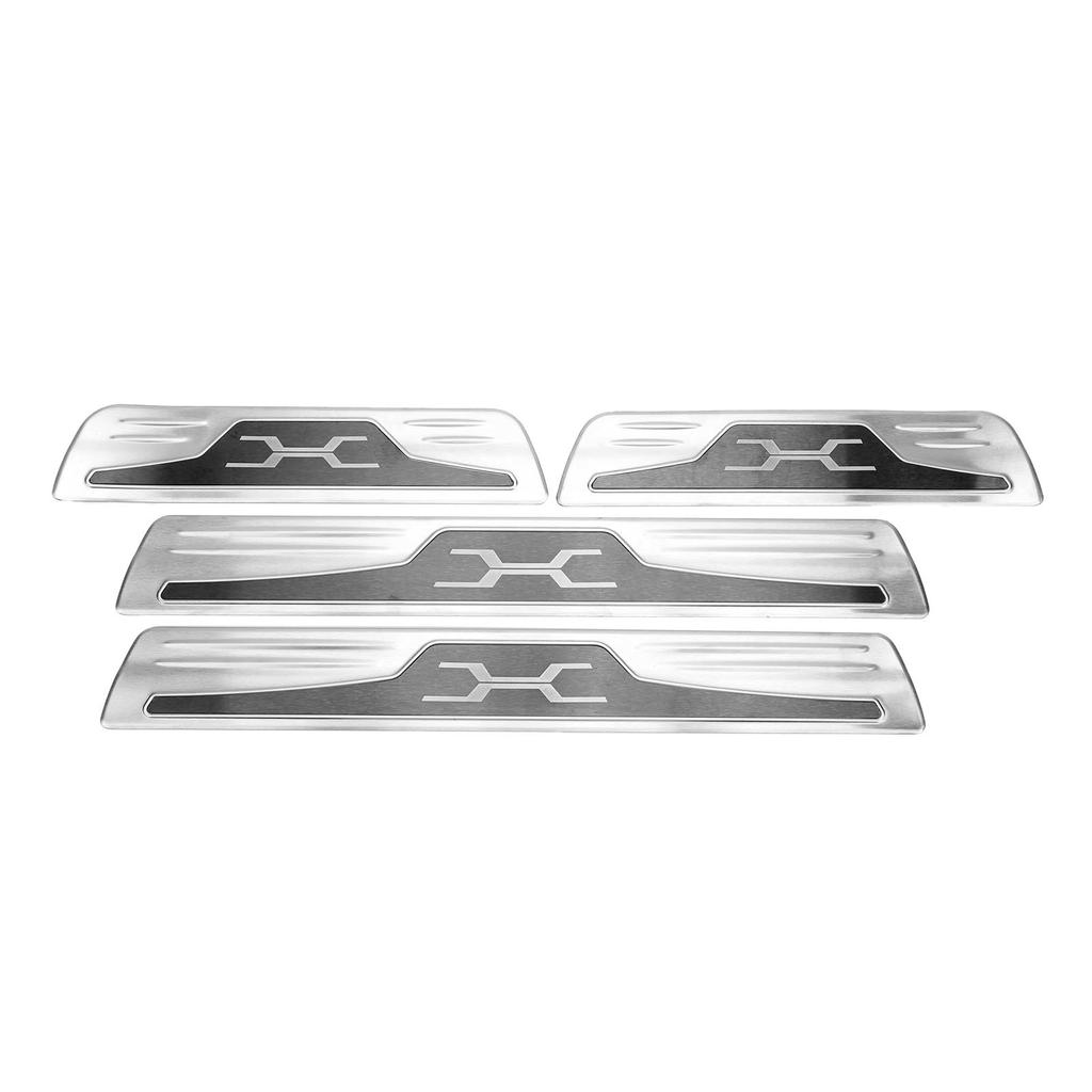 4Pcs Car Door Sill Scuff Molding Cover Trims Protector Fits for Harrier Venza XU80 2020 2021