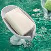 Bathroom Shower Soap Holder Leaf Shape Soap Box Drain Soap Holder Box Sponge Storage Tray Creative Sucker Water Free Storage Box