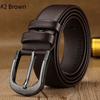 Herrbälten Koknålsspänne Svarta bälten Mode Klassiska Byxbyxor för företag