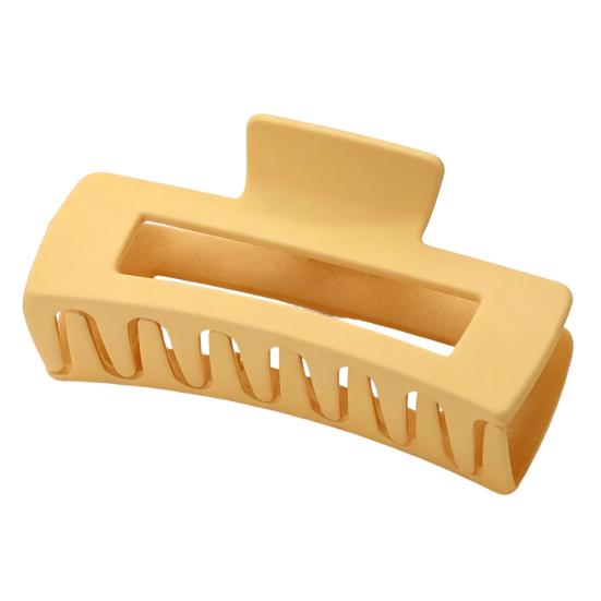 Hair Claw for Women, Frosted Rectangle Hair Clip, Hollow Design Back Head Hair Claw, Large Size Shark Hair Clip for Daily Wear Party Gathering Outing