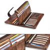 Retro Men's Cowhide Wallet Genuine Leather Men RIFD Long Wallet Large Capacity Multiple Card Slots Casual Portable Coins Purse Durable Card Holder