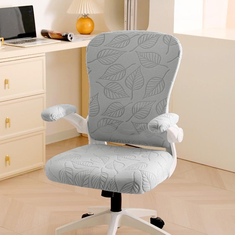 Anti-dirty Office Armchair Covers Jacquard Children Learning Chair Cover Stretch Chair Seat Slipcover Furniture Dust Covers