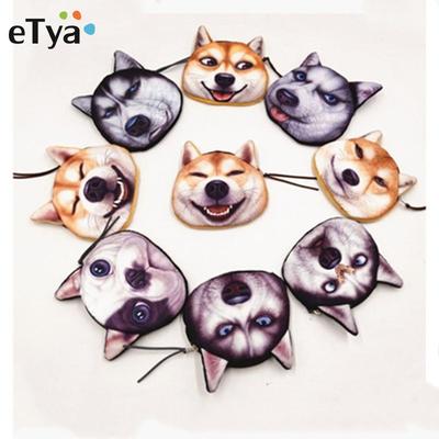 Nuova promozione portamonete per cani stampe animalier 3D mini portamonete custodia portamonete per bambini carino regalo