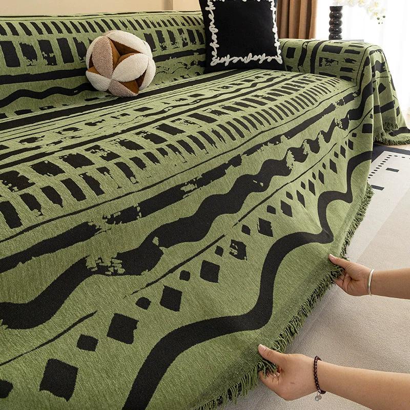 

Чехол на диван Цельный Комбинированный Чехол на диван Ткань Универсальный для Четырех Сезонов 2025 Новый Легкая Роскошь Высококлассный Чехол 180 X 130cm