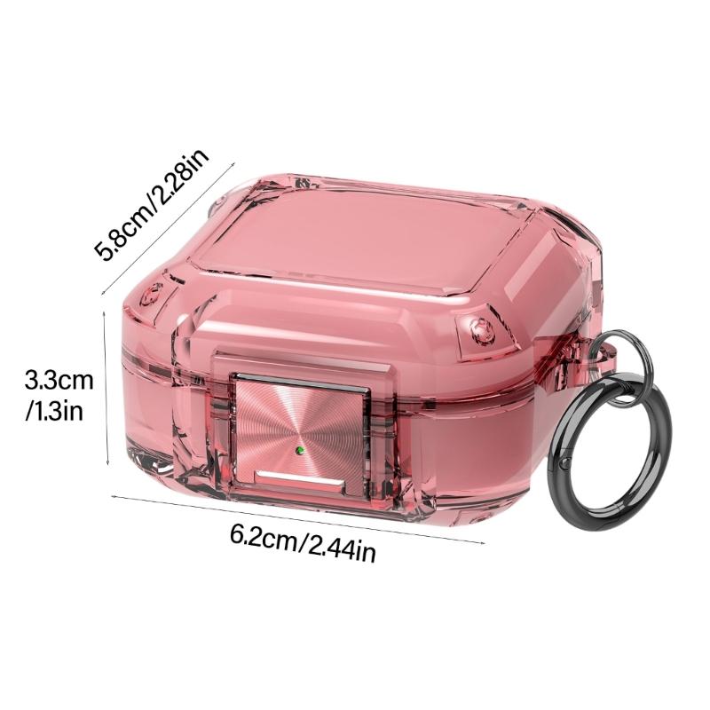 Transparents Earbud Case Scratch Resistant TPU Protections Sleeve for 2/FE with Lanyard Keychains