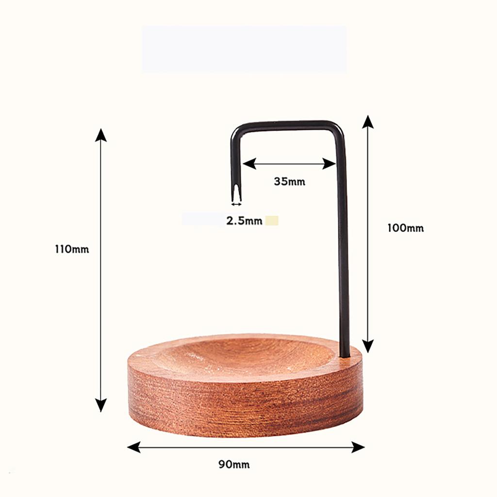 Creative Metal Incense Holder Incense Coil Holder Wooden Incense Burner with Catcher Ornament Home Yoga Home Decoration