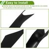 Door Panel Handle Pull Trim Cover for BMW 5 Series G30 G31 520i 530e 530i 540d 540i 550i 2017-2022 Black ABS 1 Pair