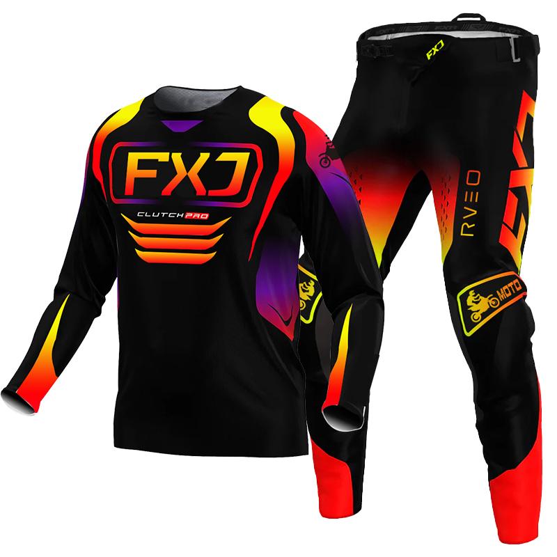 NEW 2026 FXJ Enduro Motocross Jersey and Pants Mx Gear Set Motorbike Clothing Mtb Carracing Suit Off Road Equipment