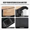 Kitchen Island Cart Storage Cabinet Serving with Drawer & Trash Cabinet