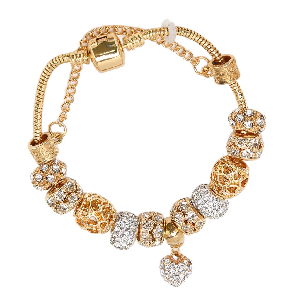 Women Bracelet Diamond Alloy Diamond Fashion Simple Charm Hollow Jewelry Girls Mom Lady Gift