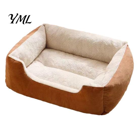 Plush Pet Mat for Sleeping Rectangular Cat Bed, Cozy Lounge Anti-slip Bottom, Bed with Bottom Washable Couch Indoor Cats Small Dogs Puppies Orthopedic