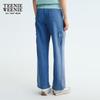Teenie Weenie Women's Faux Denim Straight-Leg Sweatpants