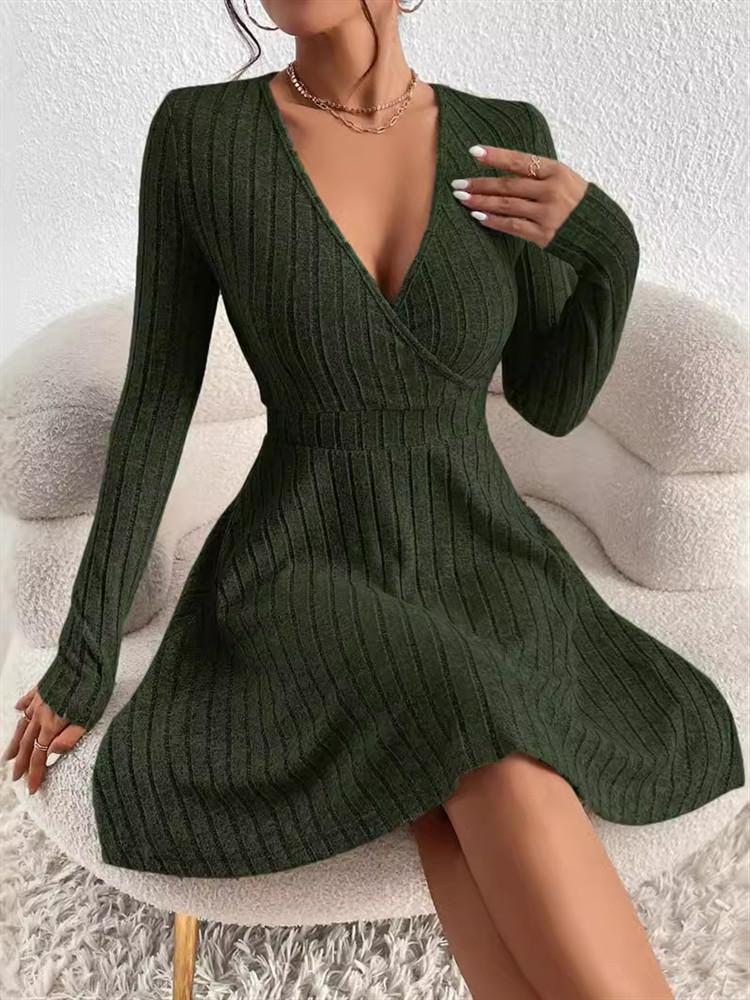 Long Sleeve Plus Size Sexy New In Dresses for Women Casual Loose Midi Spring Autumn Dress