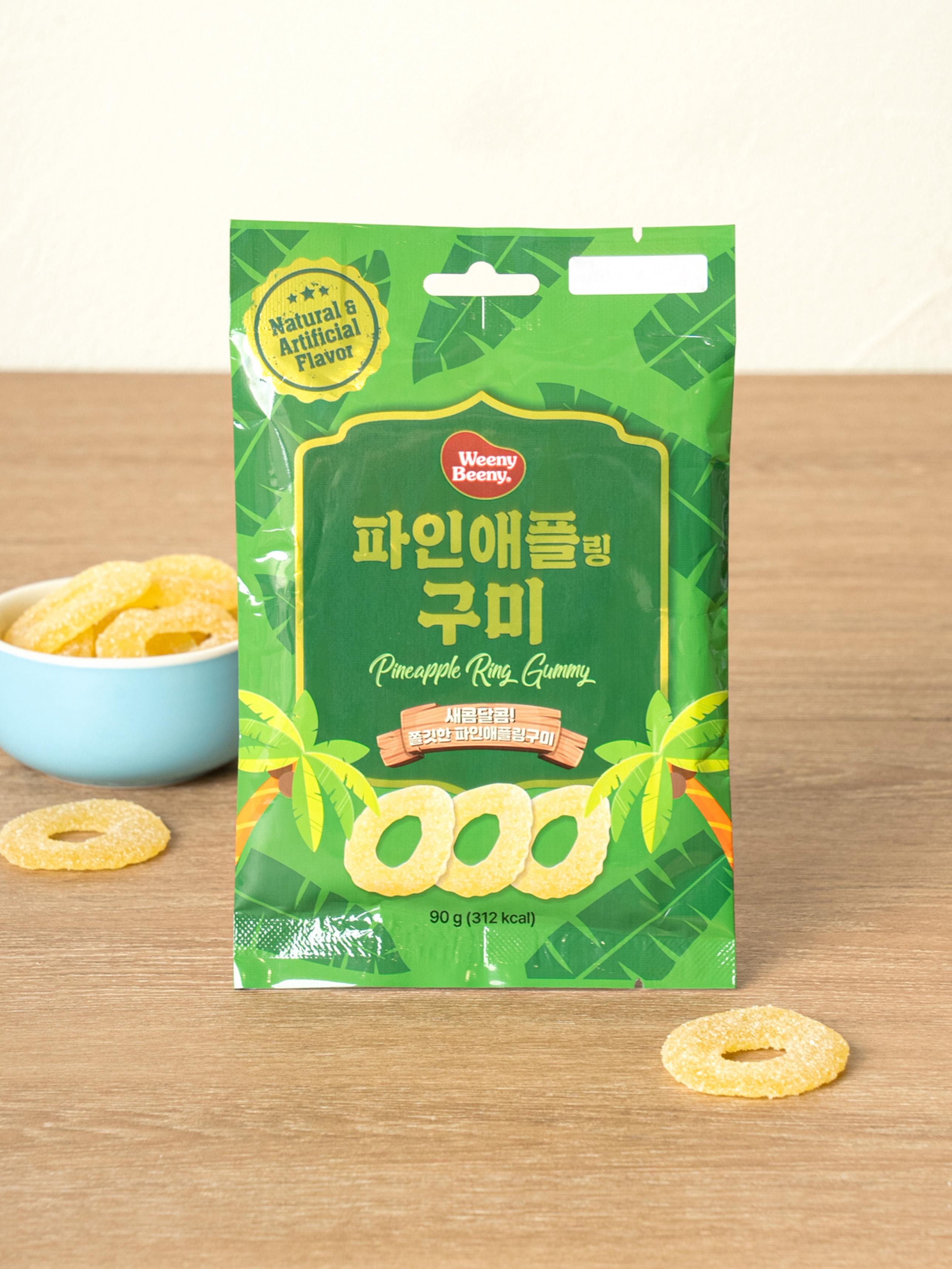 Pineapple Ring Gummy Candy (90g) 1ea