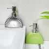 Fan Shaped Creative Ceramic Press Bottle for Bathroom Shampoo and Shower Gel Separate Bottle Soap Dispenser Bathroom Accessories