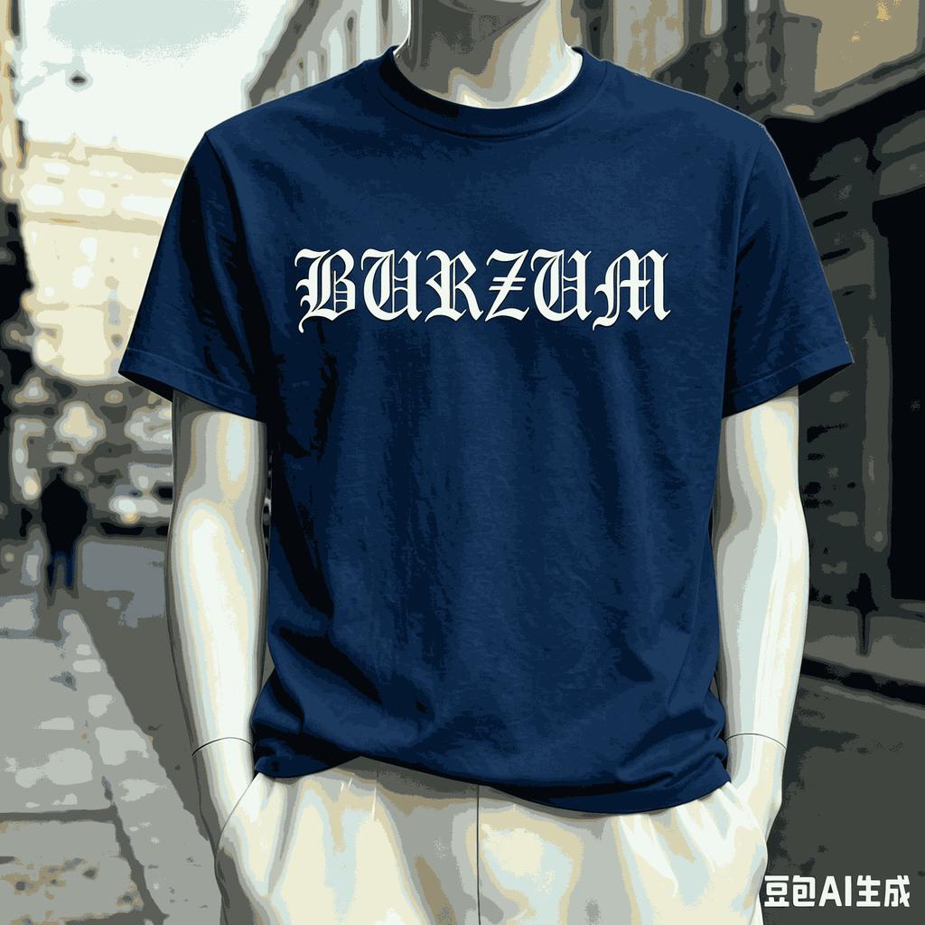 Burzum Für Fan Geschenk T-Shirt Unisex Unisex Harajuku Oversized Unisex Kurzarm Streetwear Hohe Qualität Paare Atmungsaktiv Klassisch