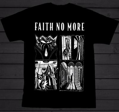 Tricou Tour Faith No More Negru Mânecă Scurtă Toate Mărimile S-5XL 1T103 Tricou Unisex
