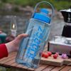 Kunststoff-Fitness-Wasserflasche mit hoher Kapazität und Griff - Hitzebeständig, für Männer und Frauen