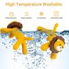 1Pc Lion Baby Teether Toy, Baby Silicone Teething Toy For Infant Toddles 0-6 Month, Bpa-Free Baby Teething Toys For Shower Gifts