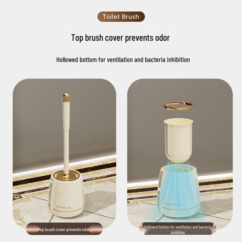 2024 Luxury Floor-Standing Toilet Brush: Dead Angle-Free & Punch-Free Design