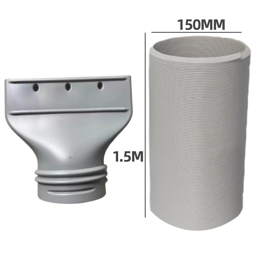 Tubo di Estensione per Condotto Diametro 130/150mm Accessori Tubo di Scarico Condizionatore d'Aria Portatile Ugello Piatto Tubo di Scarico Adattatore per Finestra
