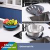 3/4PCS Foldable Collapsible Colander Set Drain Basket with Self-Draining Base Vegetables Fruit Washing Basket Kitchen Drainer