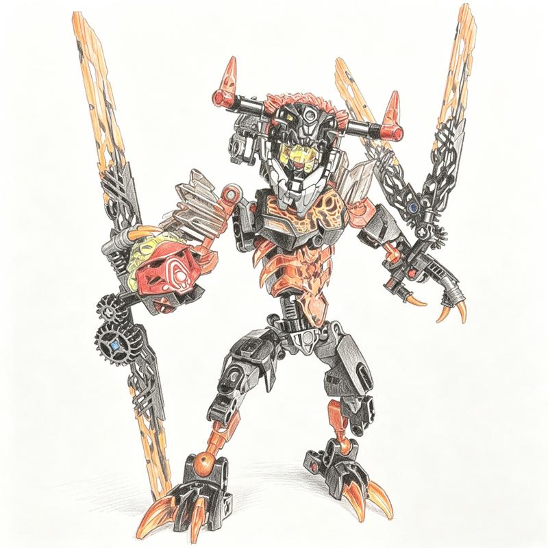 Bionicle Series Skull Warrior Mask Maker Building Blocks Anime Action Figures Soldier Warrior Bricks Toys For Boys Kids Gifts