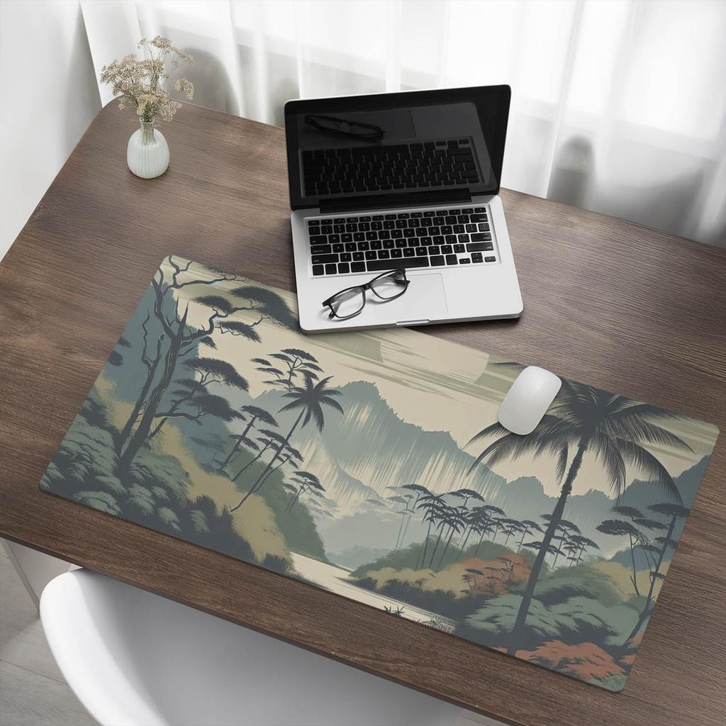 Mata Biurkowa Z Grafiką Do Domu I Biura Tropikalny Krajobraz 100X50 Cm