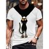 Summer Men's T-shirt 3D Printed Round Neck Casual Short-sleeved T-shirt Men's Outdoor Fashion Clothing
