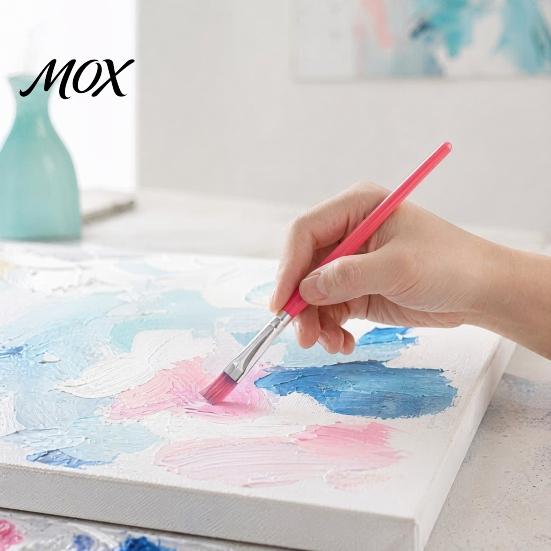 High Elasticity Art Brushes 6PCS Paint Brush, with Candy Colored Design, Flexible Nylon Oil Painting Bristles for Watercolor Acrylic Artist Supplies