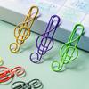 100 ცალი მუსიკა ნოტის ქაღალდის კლიპები Treble Clef Design Strong Clamping Force მუსიკა გვერდის მფლობელები საოფისე სასკოლო მასალები