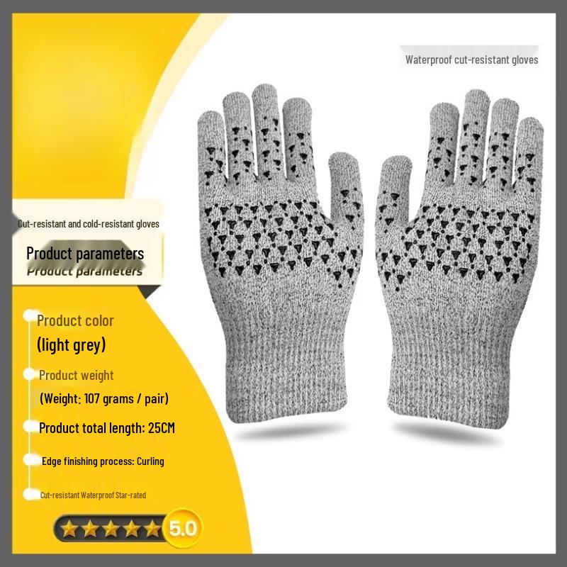 JiaChou Waterproof Cut-Resistant Silicone Gloves One Size