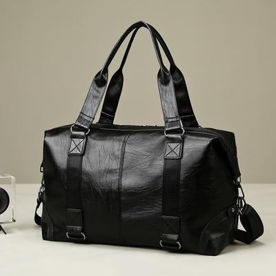 Geschäftsreisen, einzelne Schultertasche, Umhängetasche, Reisetasche aus weichem PU-Leder, große Kapazität, Freizeit, tragbarer Aufbewahrung