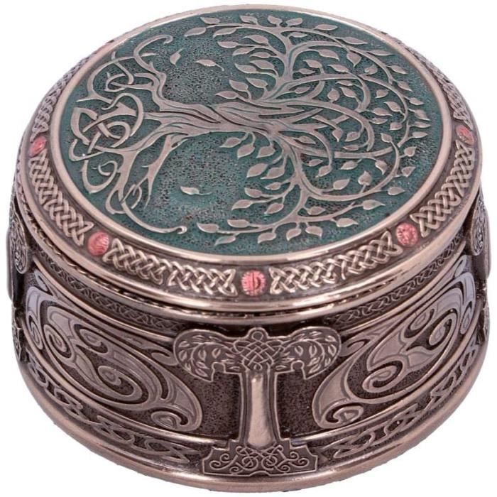 Nemesis Now Boîte Arbre de Vie en résine Bronze Taille Unique 10 cm - D4738P9