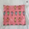 Kawaii Makeup Bag  Cartoon Bear Pattern Cosmetic Pouch Toiletry Bag Large Capacity Portable Stationery Bag