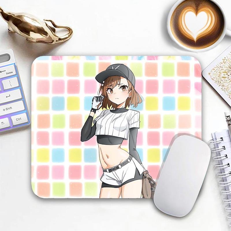 Misaka Mikoto Anime Standard Mouse Pad A C_Certain Magical I_Index Small Mousepad Gaming MousePads PC Non-Slip Travel Mousemat