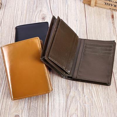 Herren Echtleder Geldklammer Diebstahlsichere Bürstenbrieftasche Vintage Head Layer Rindslederbrieftasche