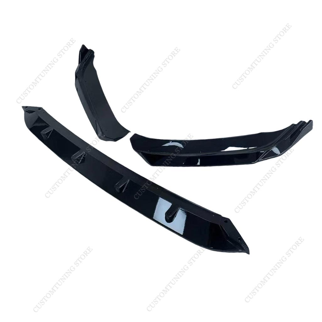 Glänzendes Schwarzes ABS Frontstoßstangenlippe Spoiler Splitter Klinge Diffusor für VW Arteon R-line 2021-2025 Facelift Bodykits Tuning