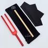 Gold 432HZ Aluminum Alloy Colored Tuning Fork with Triangle Shape.