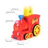 Elektrischer Domino-Zugwagen, automatische Einrichtung, 60 Stück, bunte Kunststoff-Dominosteine, Spielzeug, Lernspielzeug, Kindergeschenk